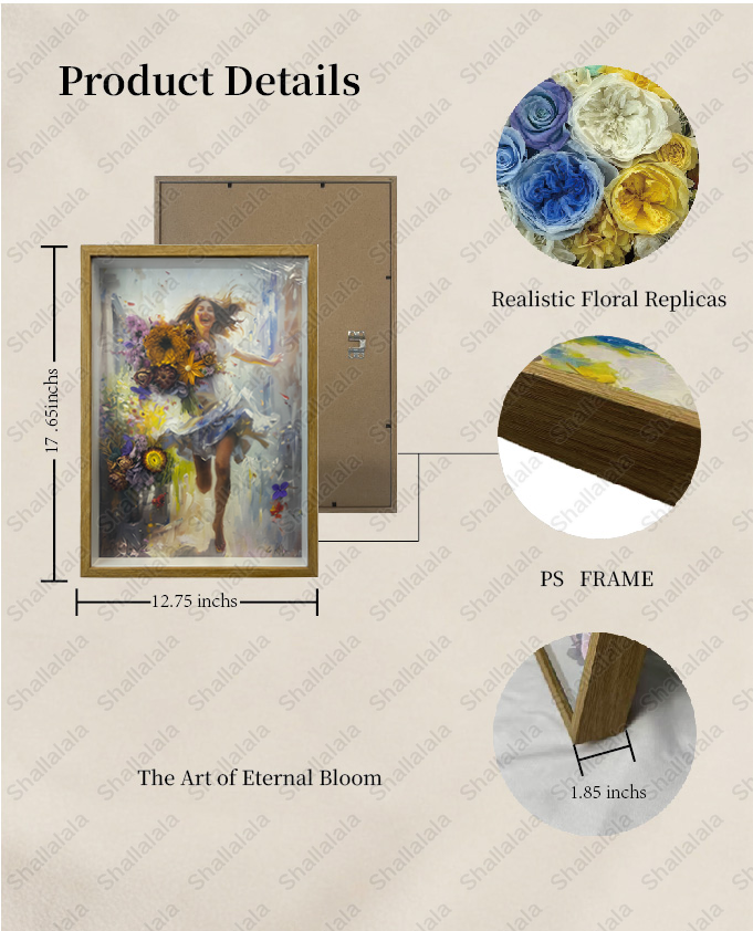 Singing Girl - Preserved Flowers Wall Art