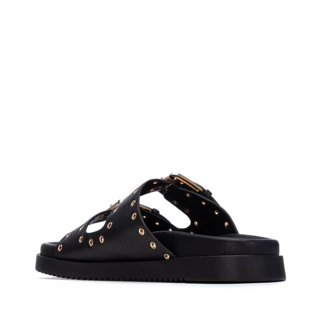 Xti BLACK PU LADIES SANDALS 145083