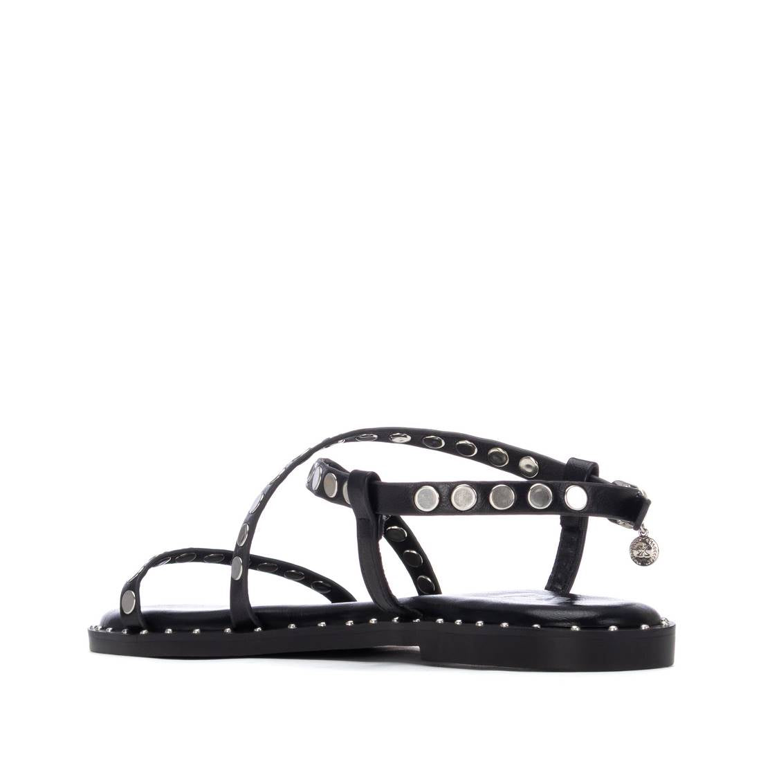 Xti BLACK PU LADIES SANDALS 145357