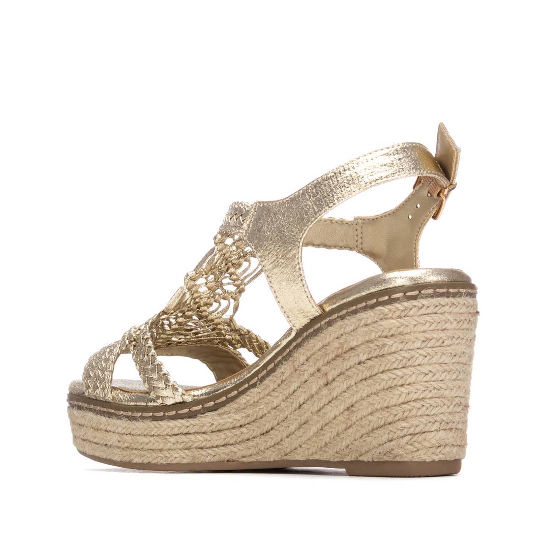 Xti GOLD TEXTILE LADIES SANDALS 145456