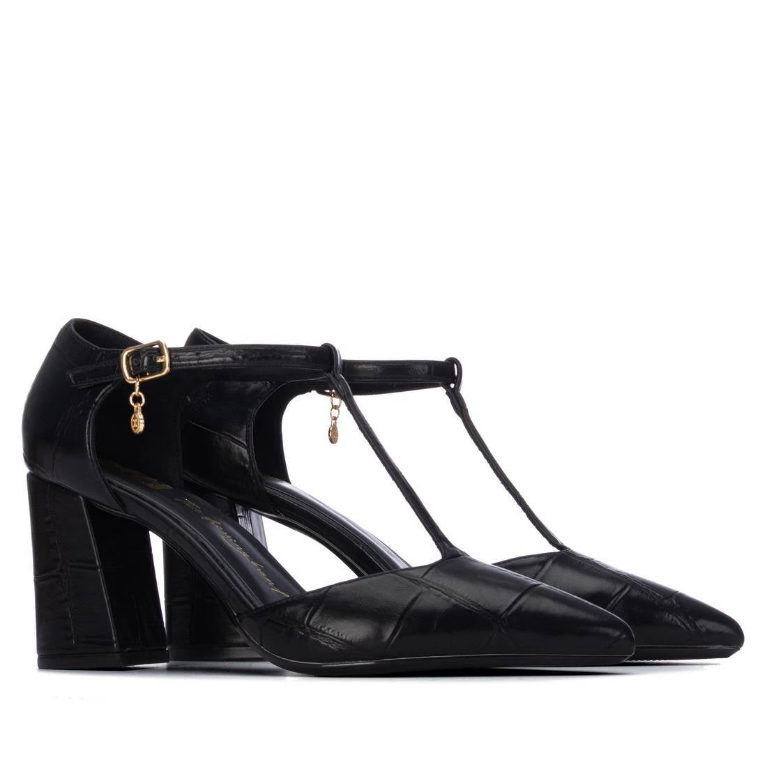 XTI Women's Casual Pointed Toe Strap Heels 146442