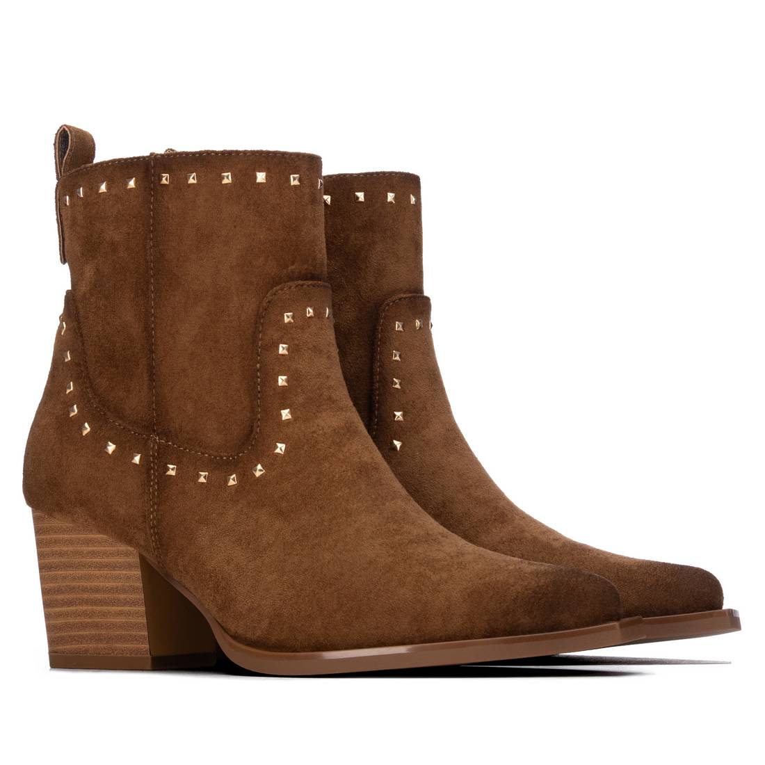XTI Women's Suede Italian Western Ankle Booties 146479