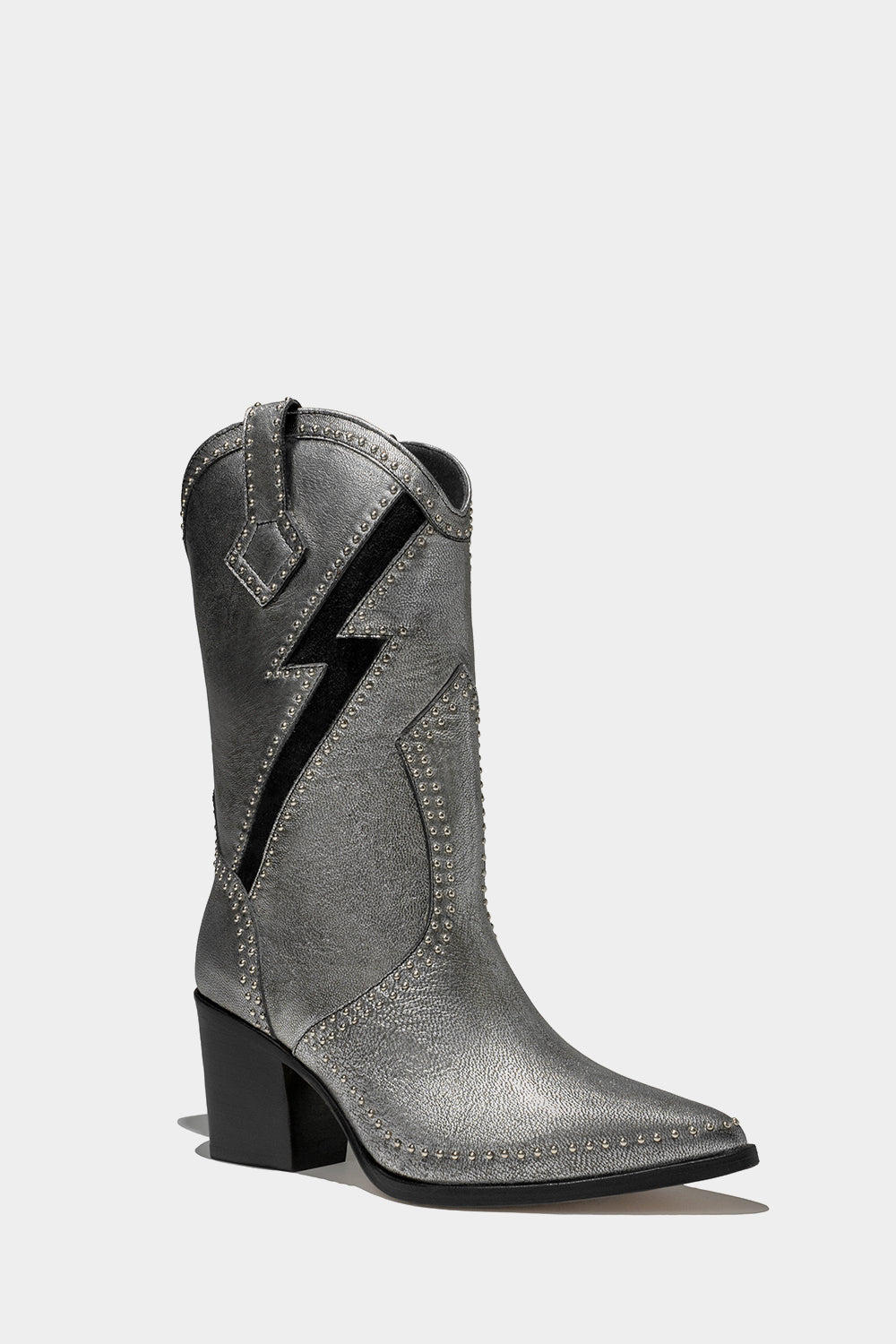 Dante Metallic Leather Boots Freddie For women