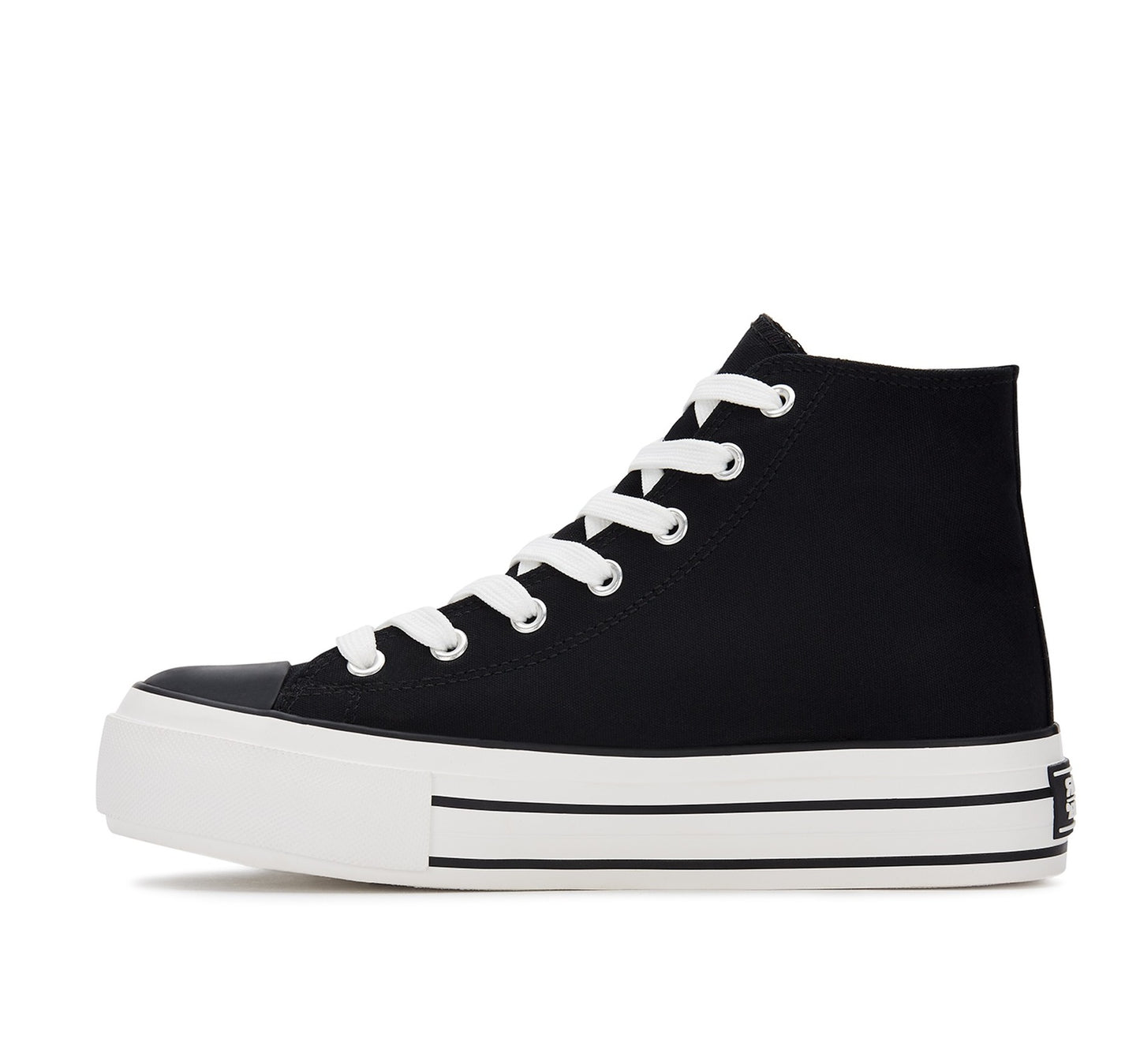 Andrea Canvas Sneaker Boots With Platform 89614