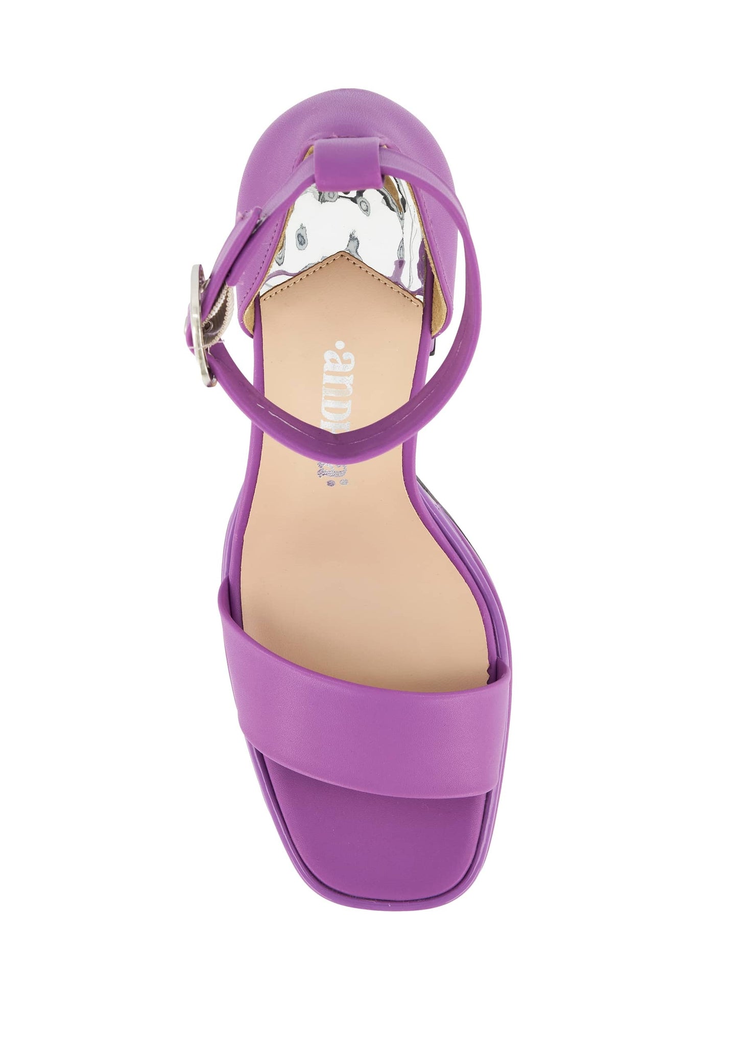 Andrea Ankle Strap Sandal With Round Buckle 62429