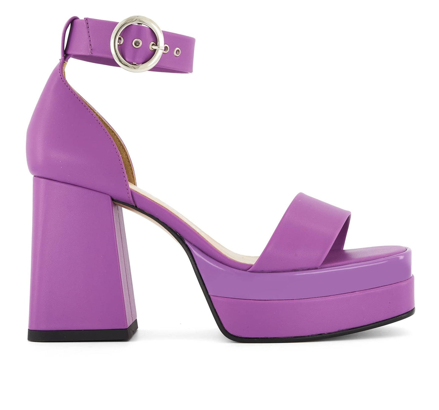 Andrea Ankle Strap Sandal With Round Buckle 62429
