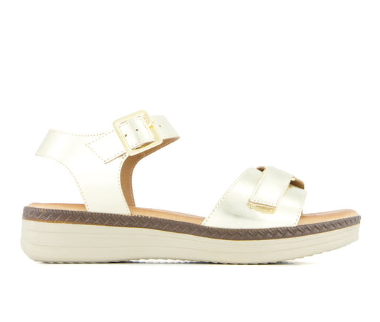 Andrea Women's Comfort Sandals with hook and loop closure 65564