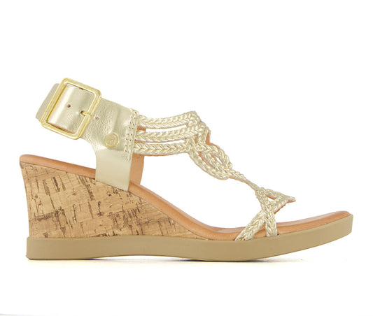 Andrea Women's Wedge Casual Comfort Ankle Strap Sandals 65521