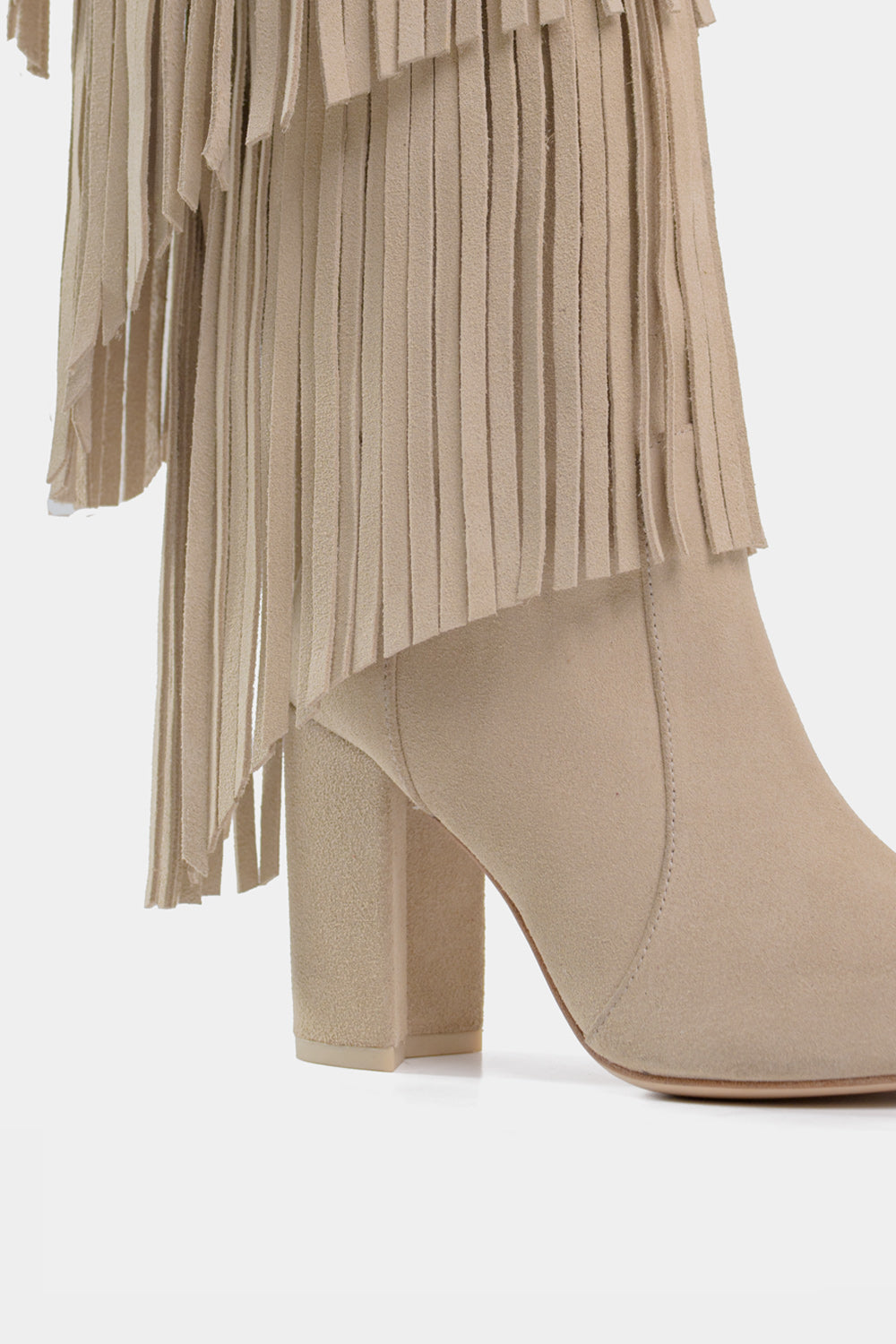 Dante Fringe Leather Tall Boots Vespa For women