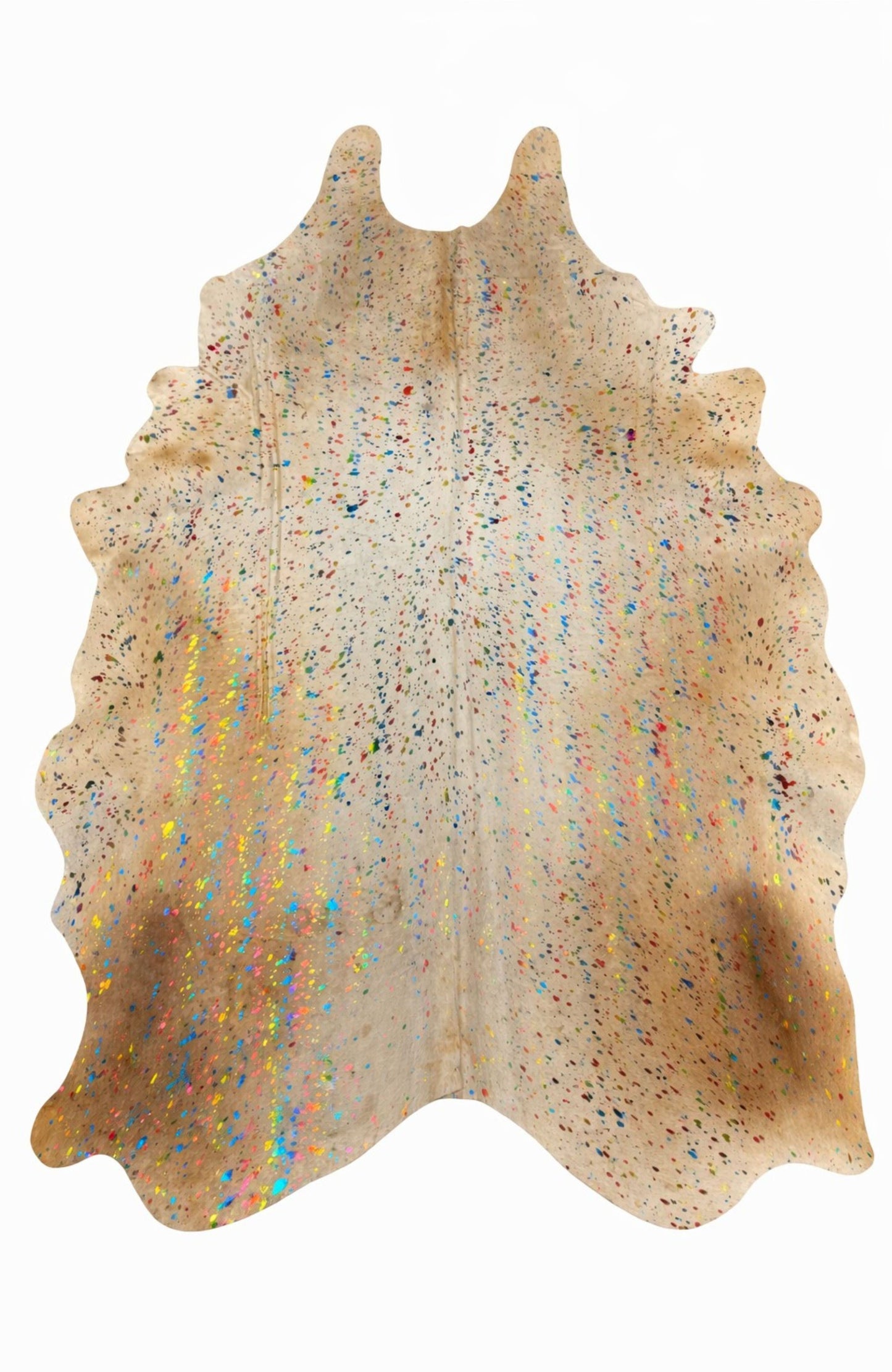 Rhacam Eco Hides Luma Metallic Color Cowhide Rug 8'3" × 6'6"