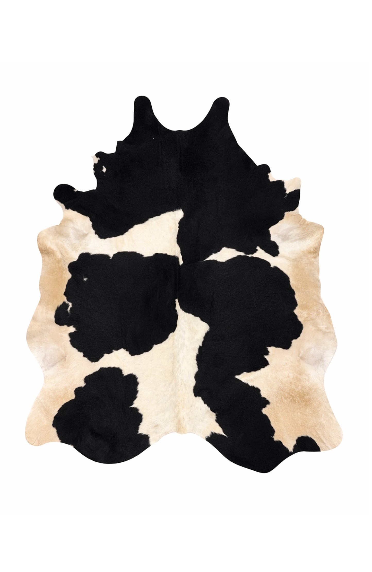 Rhacam Eco Hide Audrey Black and white Cowhide Rug 7'1" × 6'2"