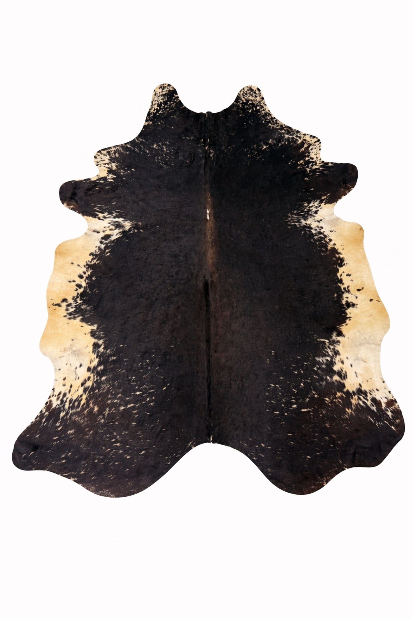 Rhacam Eco Hides Audrey Black Speckled Cowhide Rug 7'8" × 6'2"