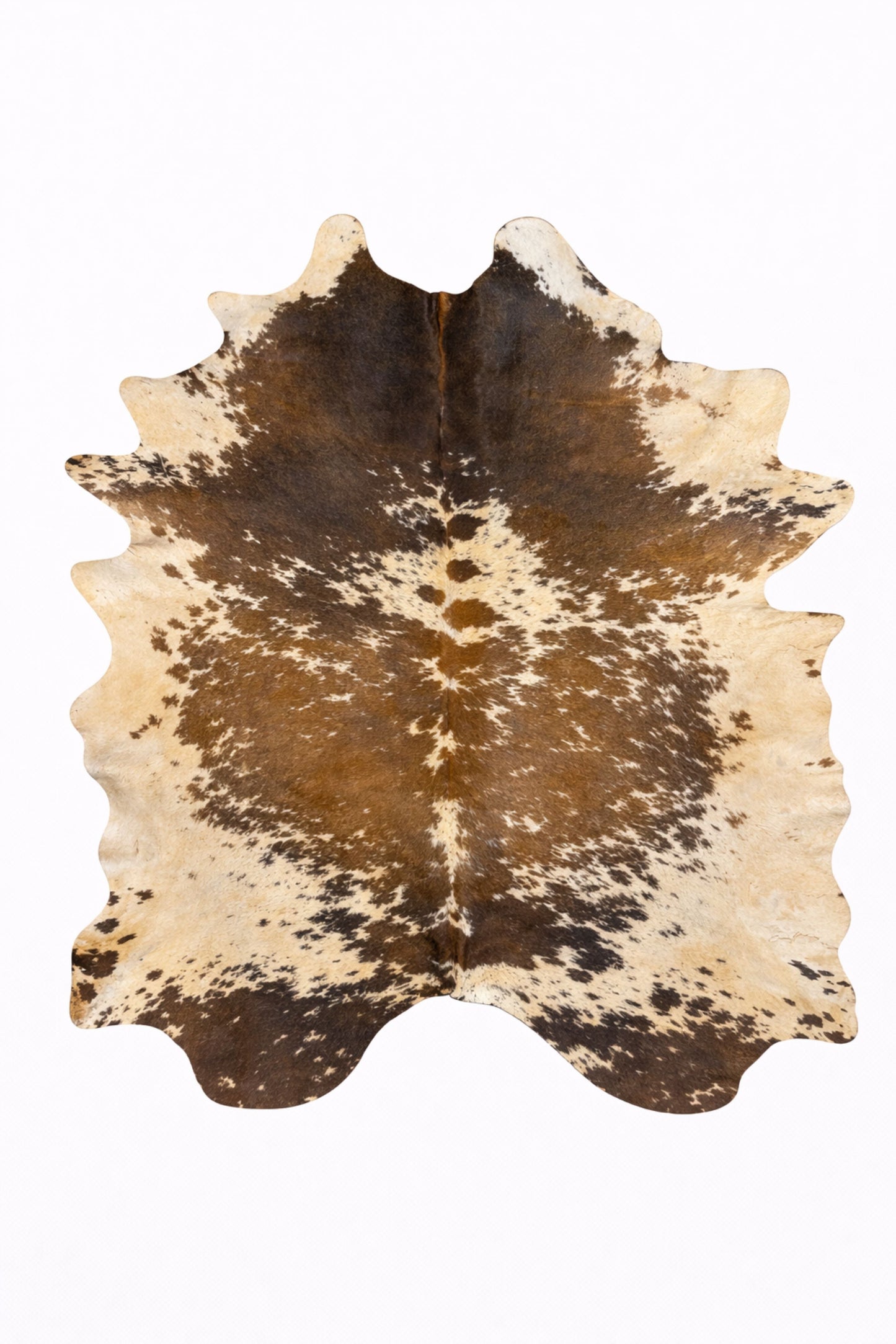 Rhacam Eco Hides Frances Brown Speckled Cowhide Rug 7'9" × 6'0"
