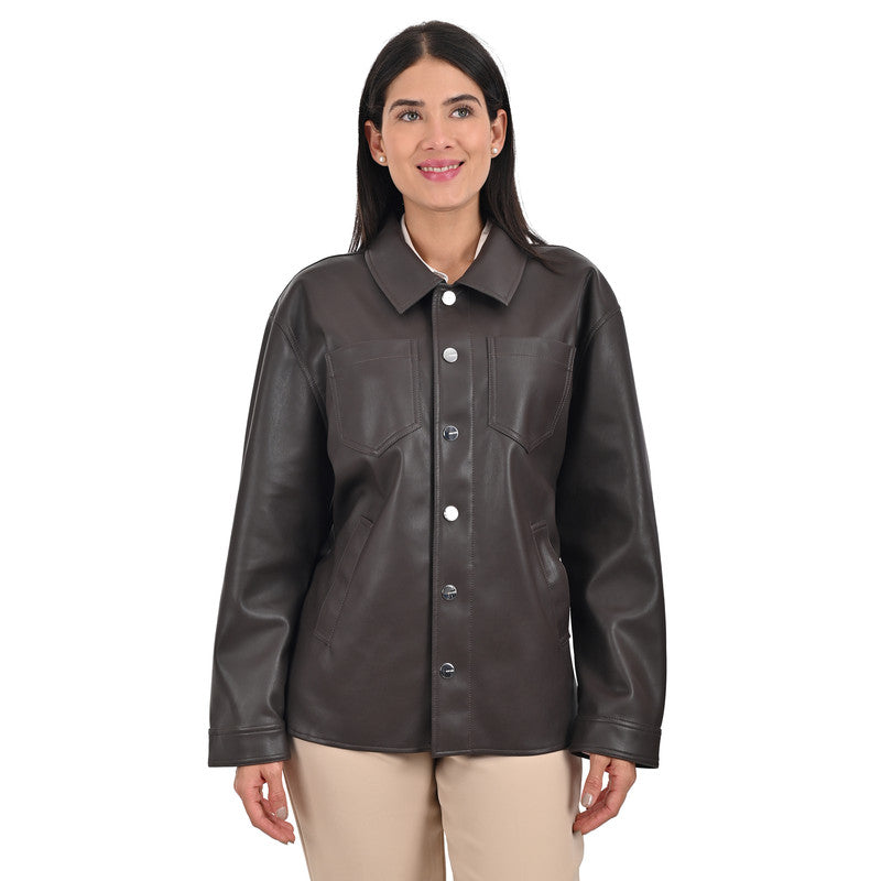 Nine West women's faux leather jacket NWDO2311
