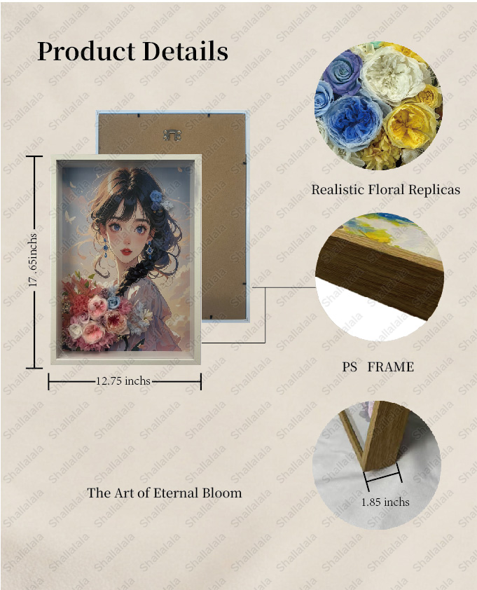 The window to the Soul - Preserved Flowers Wall Art