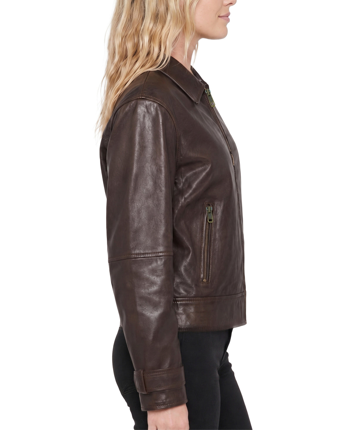 ORO Frye women's Premium Leather Utility Jacket FRDO2625