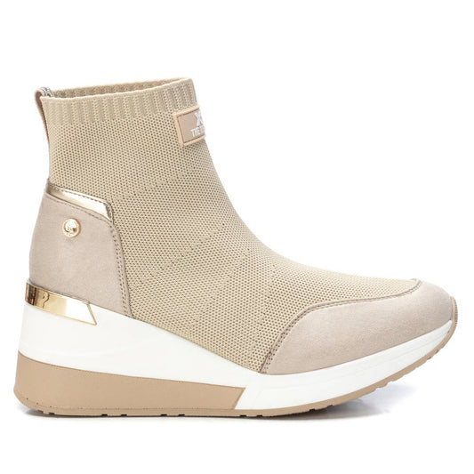 Women's Wedge Ankle Boots By XTI, 4451401 Beige