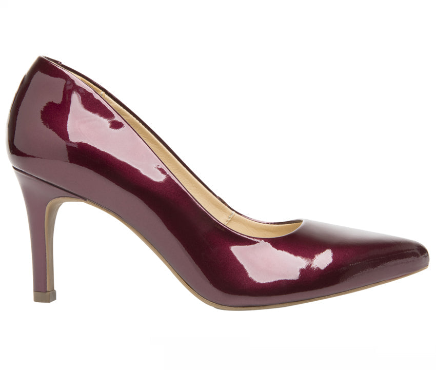 Women´s Patent Leather Dress Heels 104505 Wine