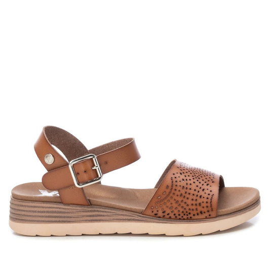 Women's Flat Sandals By XTI, 14084801 Medium Brown