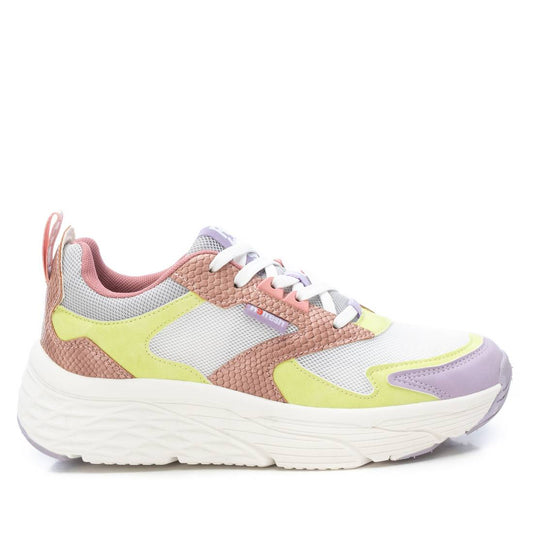 Women's Sneakers By XTI, 17056107 Pink With Multicolor Accent
