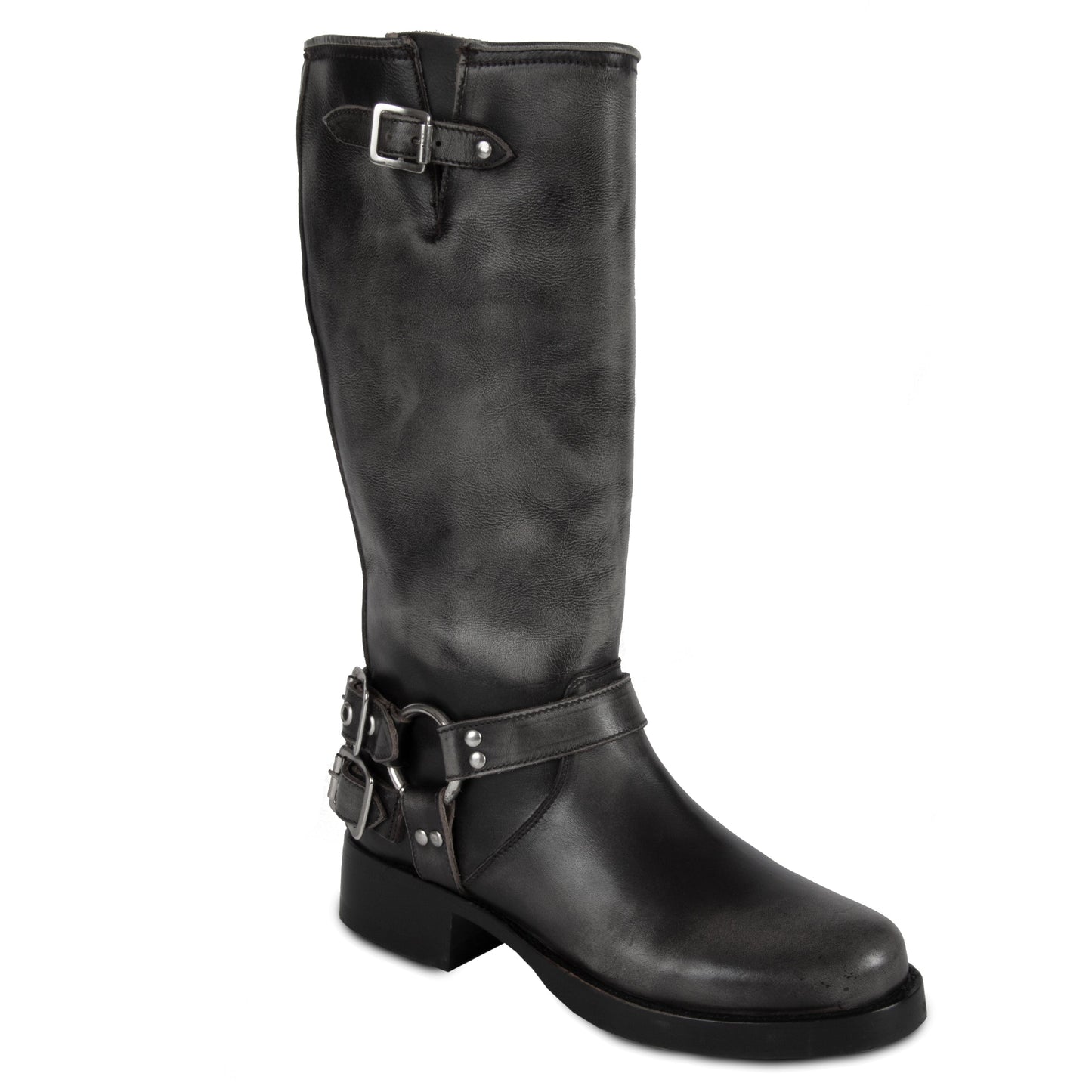 Tall Biker Distressed Boots By URBNKICKS