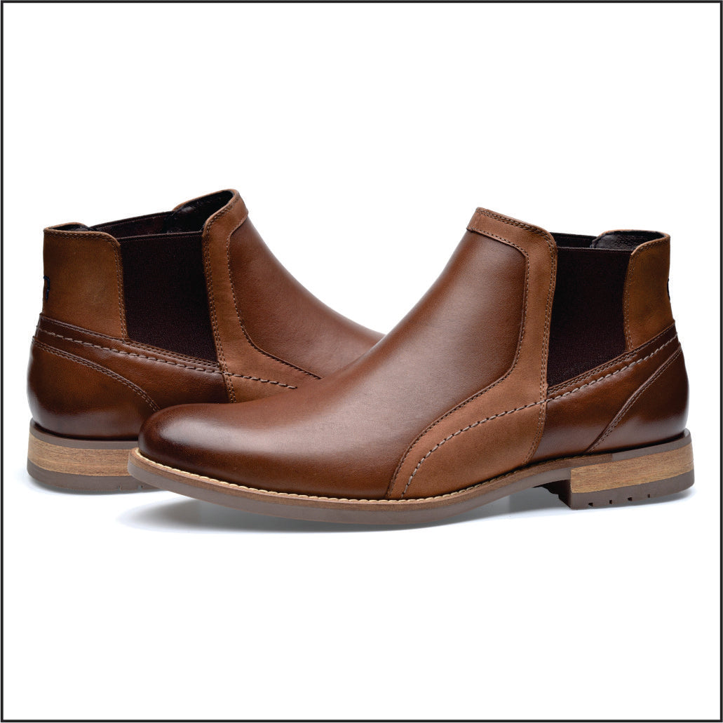 Mens soft leather boots pazstor