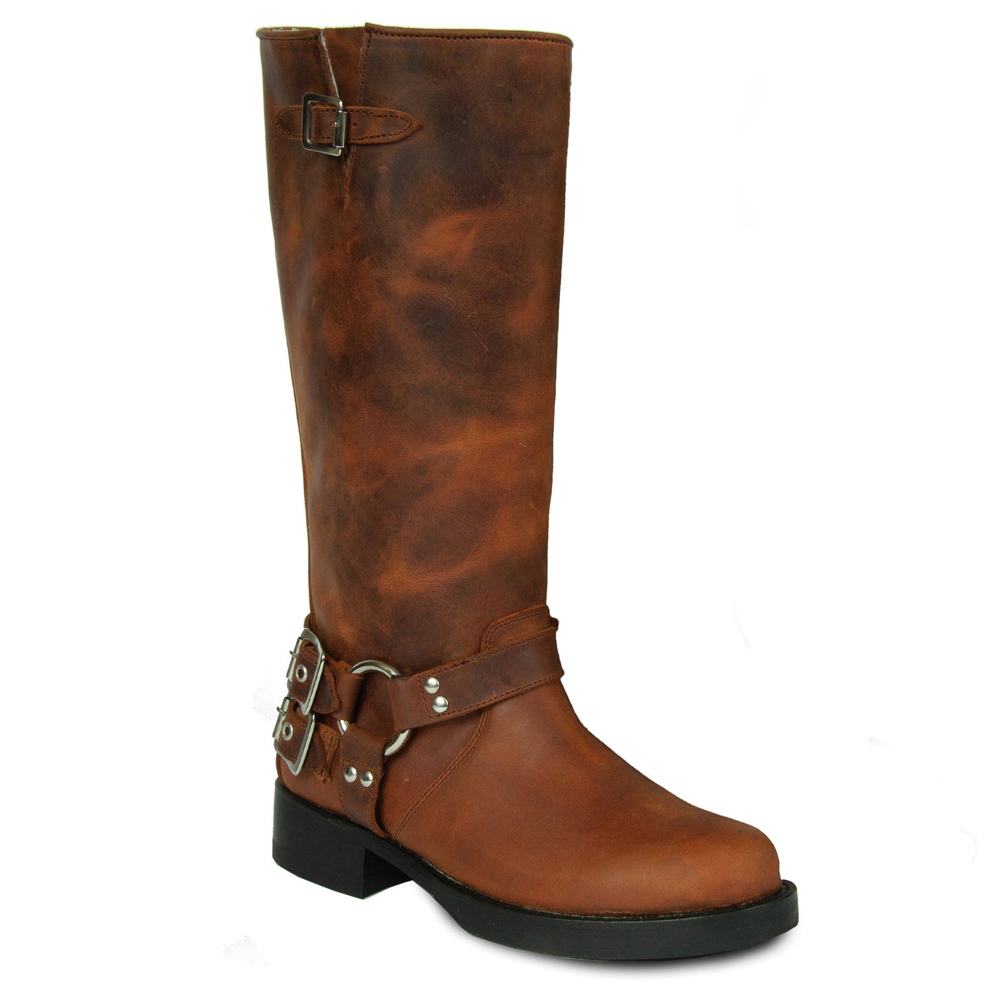 Tall Biker Distressed Boots By URBNKICKS