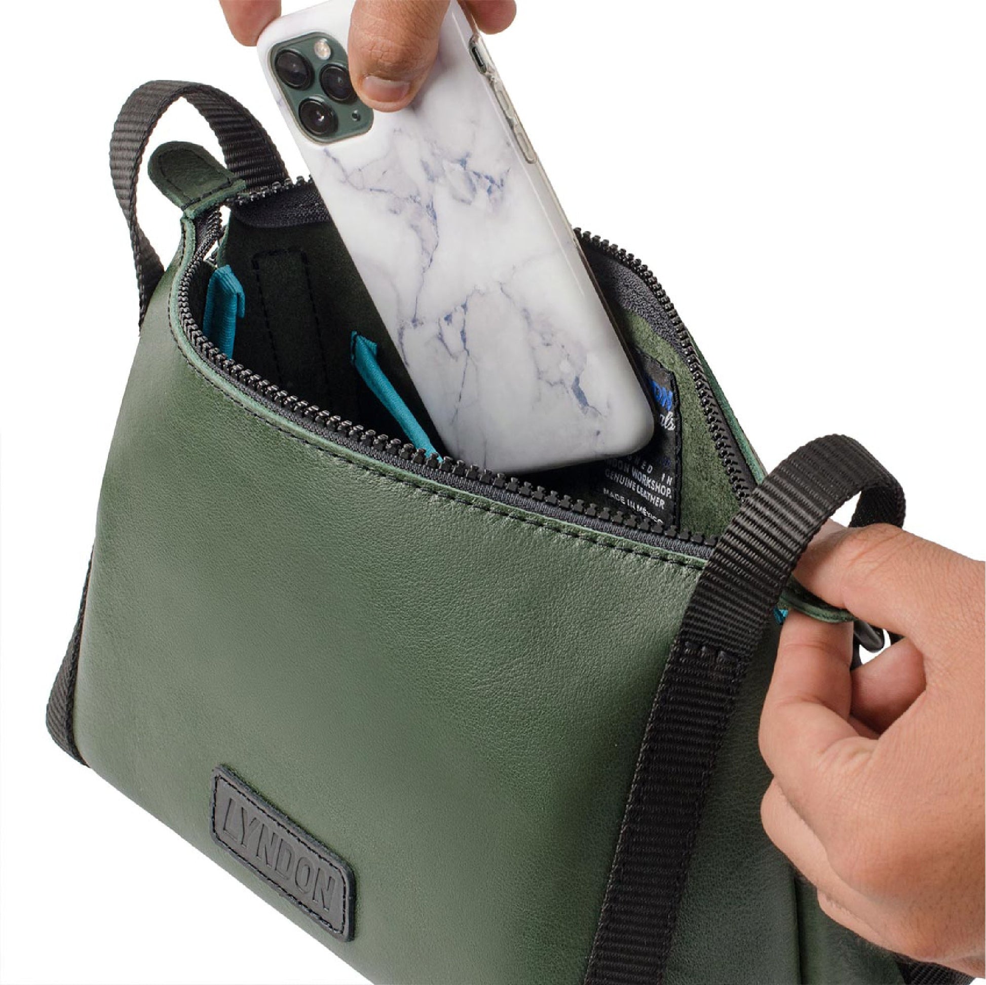 leather crossbody women