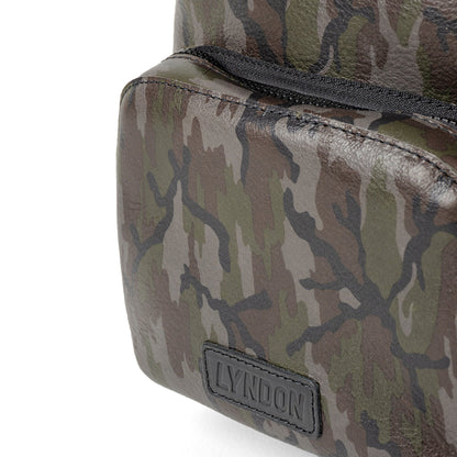 small leather backpack camo