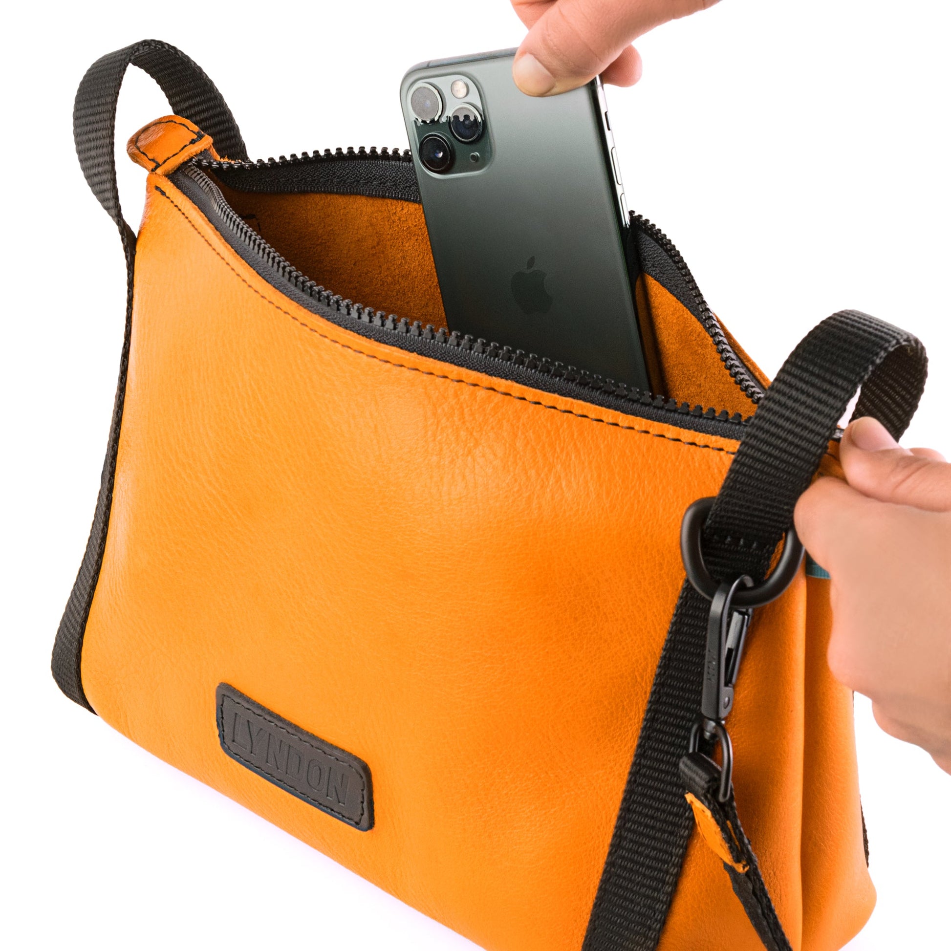 leather crossbody women