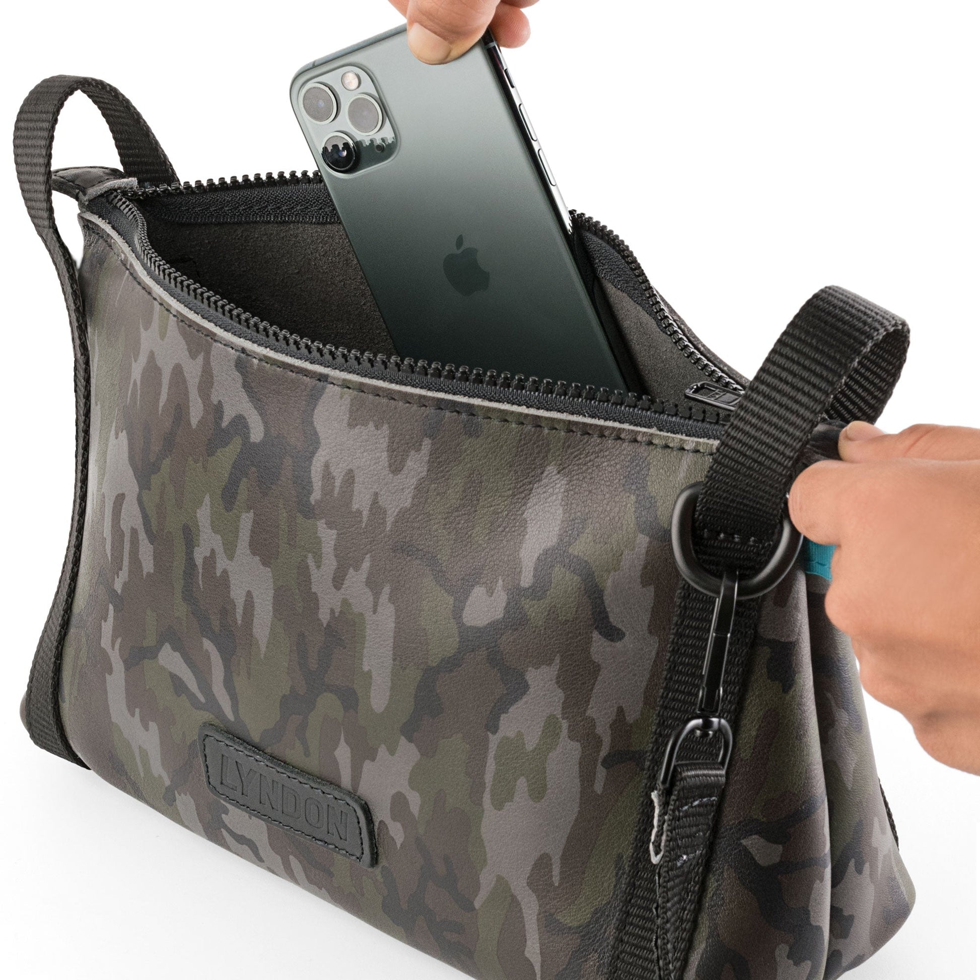 leather crossbody women