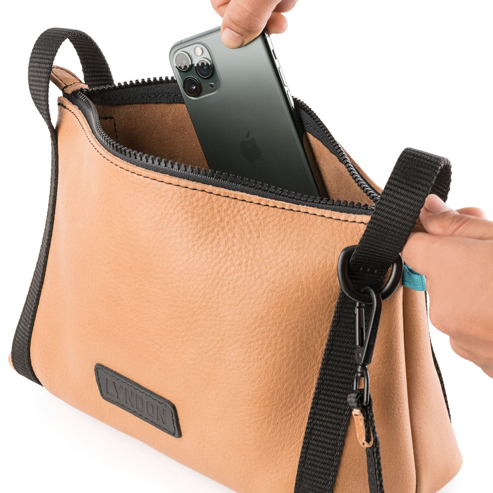 leather crossbody women