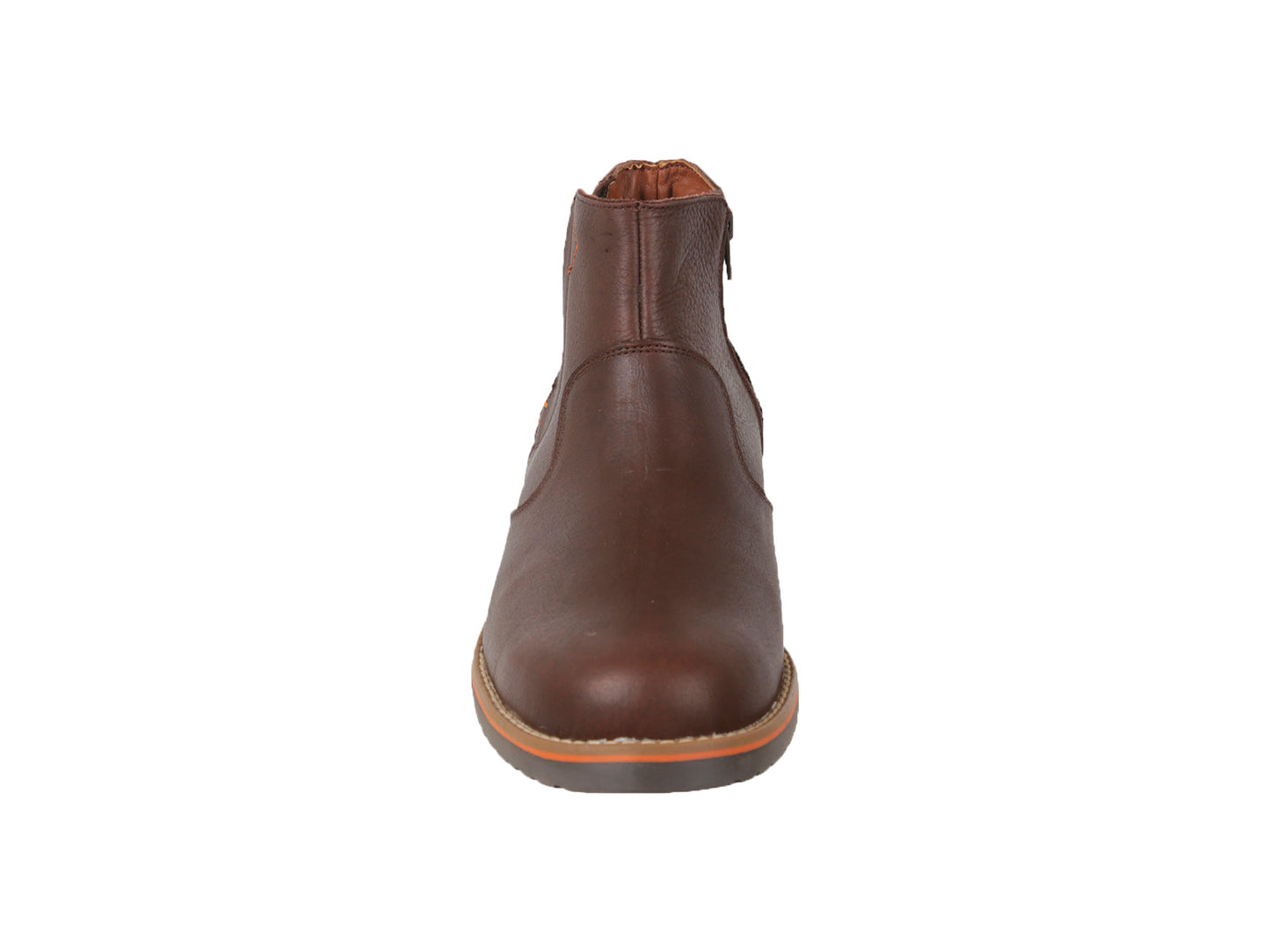 Leather boots brown low ankle