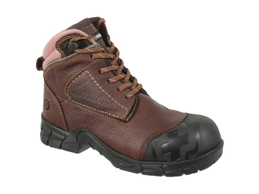 Swissbrand Women's Work Boot Gladiator Brown 2510701
