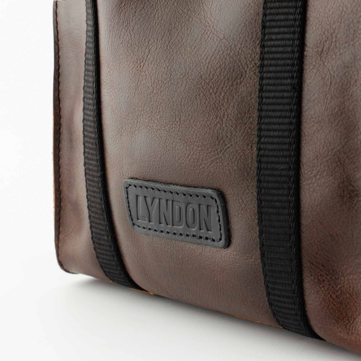 small leather tote bag