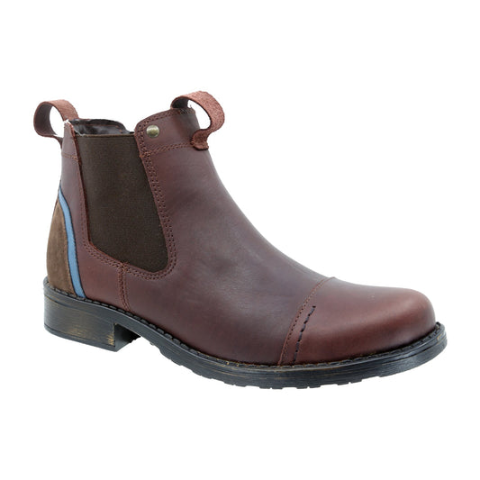 Mens leather boots casual