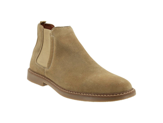 leather boots men low ankle casual