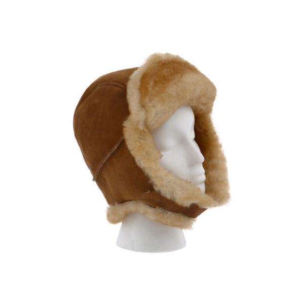 Cloud Nine Sheepskin Trapper Leather Warm Hat