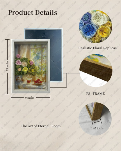 Dreams in a Window - Preserved Flowers Wall Art