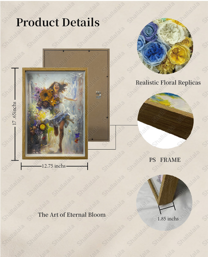 Singing Girl - Preserved Flowers Wall Art