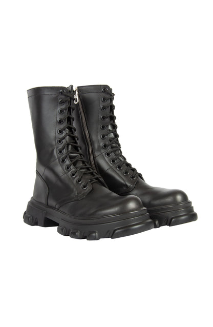 High Altitude Black Leather Boots BSB