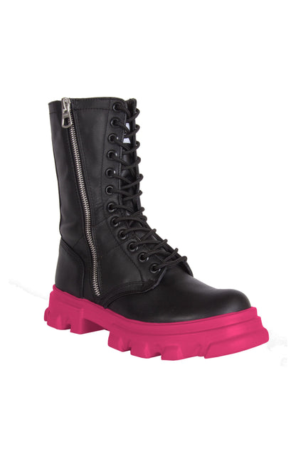 High Altitude Black Leather Boots BSB