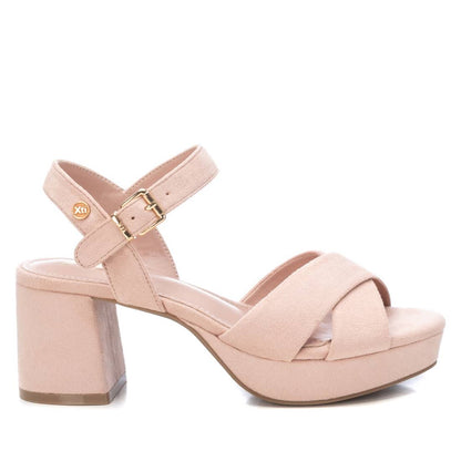 Women's Suede Heeled Platform Sandals By XTI 142359