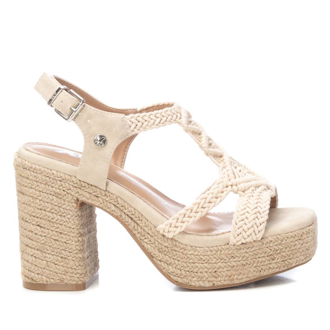 Women's Heeled Jute Platform Sandals By XTI 142839