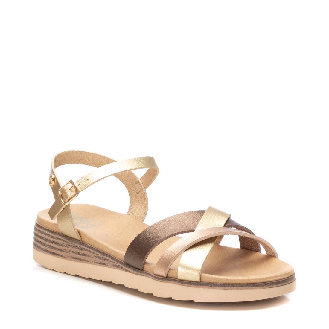 Women's Low Wedge Strappy Sandals By XTI 142852