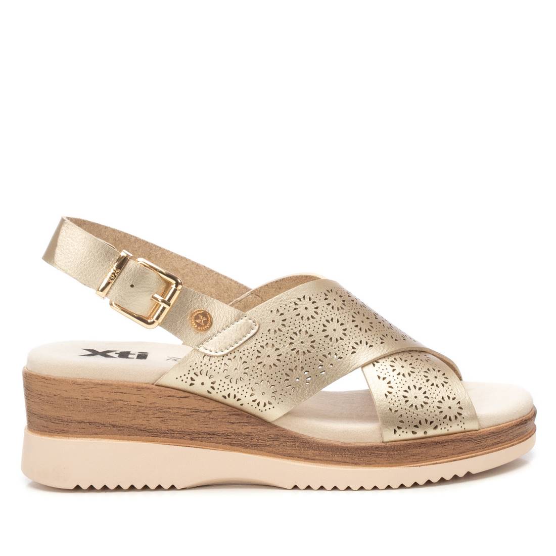 Xti GOLD PU LADIES SANDALS 143852