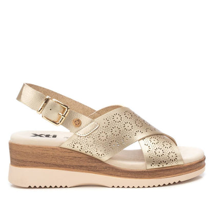 Xti GOLD PU LADIES SANDALS 143852