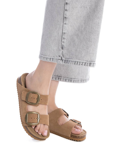 Xti CAMEL SUEDE LADIES SANDALS 144039