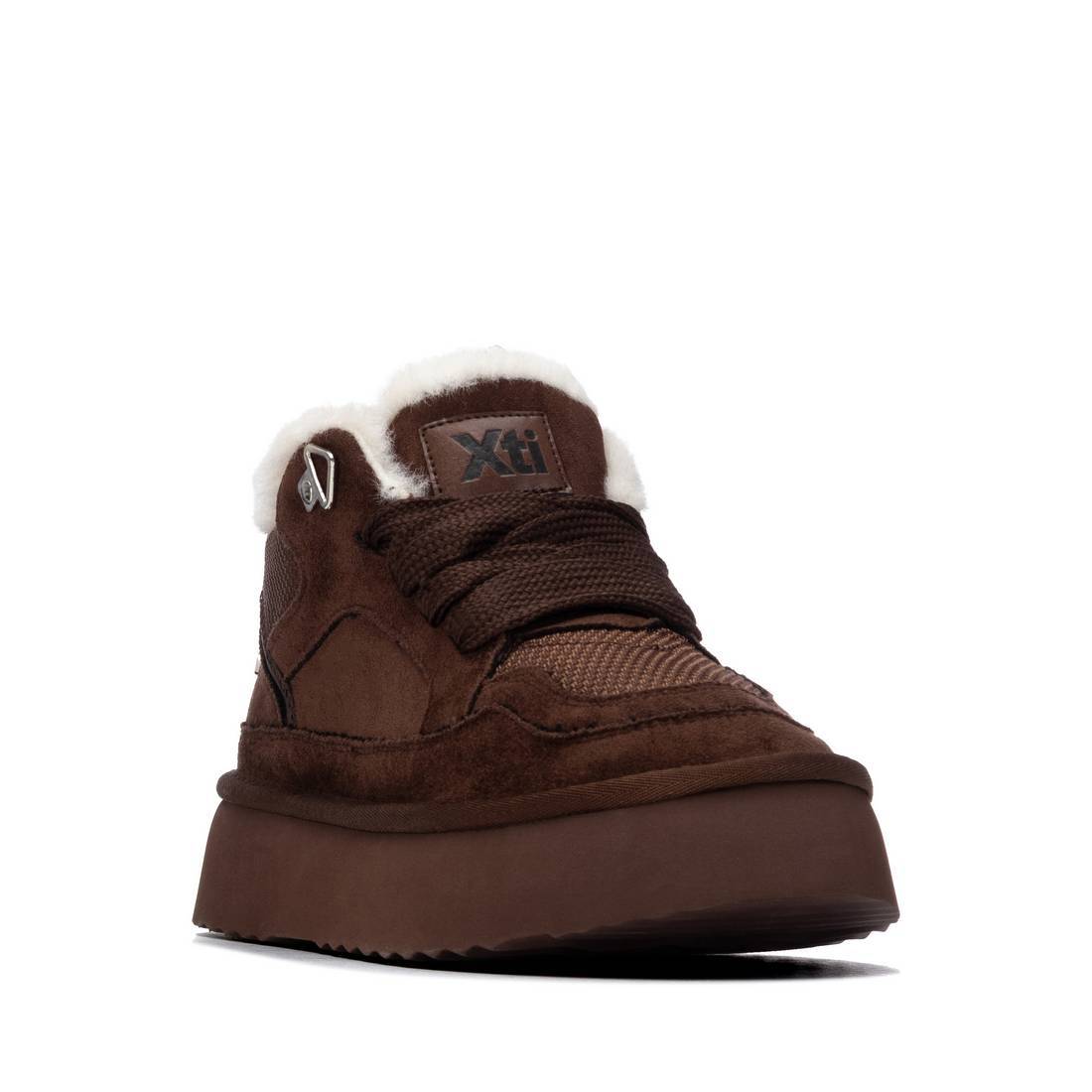 XTI Women's Casual Suede High Top Sneakers 144338