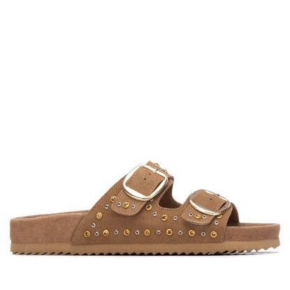 Xti CAMEL SUEDE LADIES SANDALS 145066